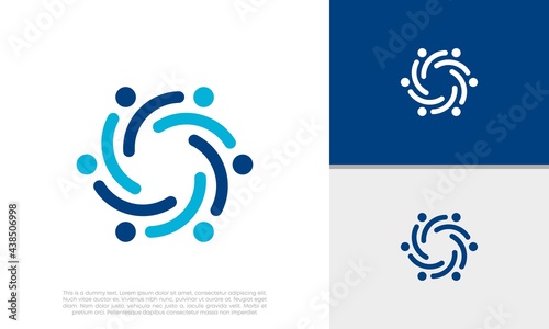 Human Resources Consulting Company, Global Community Logo.
