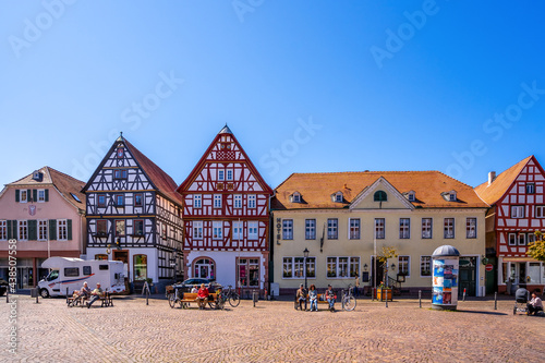 Marktplatz, Seligenstadt, Hessen, Deutschland 