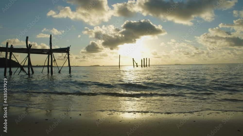 Sea wave on beach, summer vacation Sea wave on beach, summer vacation