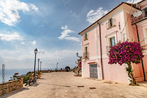 Mediterranean sea at FiumeFreddo, Calabria, Italy photo