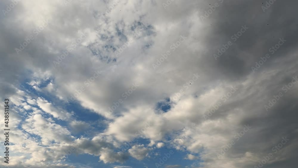 Blue sky clouds timelapse on a sunny day Blue sky clouds timelapse on a sunny day