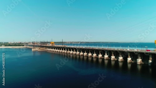 Wallpaper Mural Aerial view of Volgograd Dam Russia on Volga river Torontodigital.ca