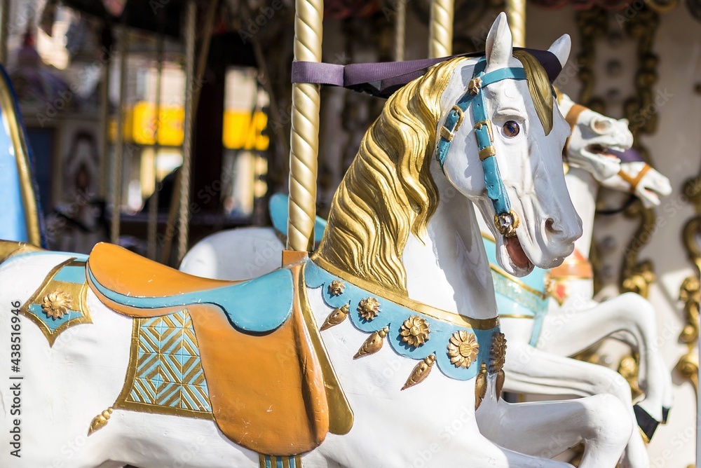 Horse on a French carousel