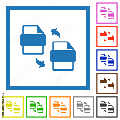 Convert files flat framed icons