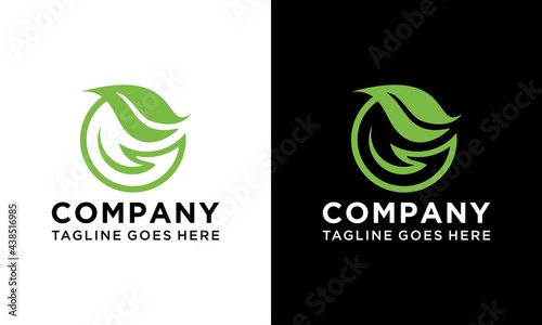Letter G With Leaf Logo. Green leaf logo icon vector design Landscape, garden, plants, nature and ecology vector design.