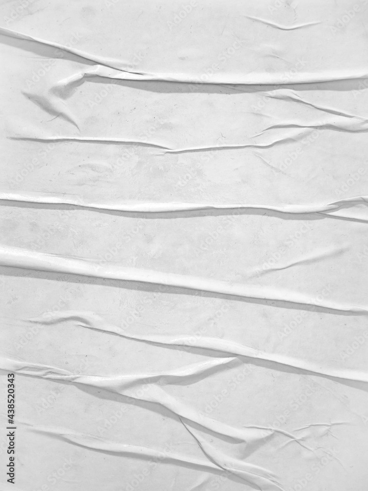 Obraz premium Blank white paper texture glued on the wall