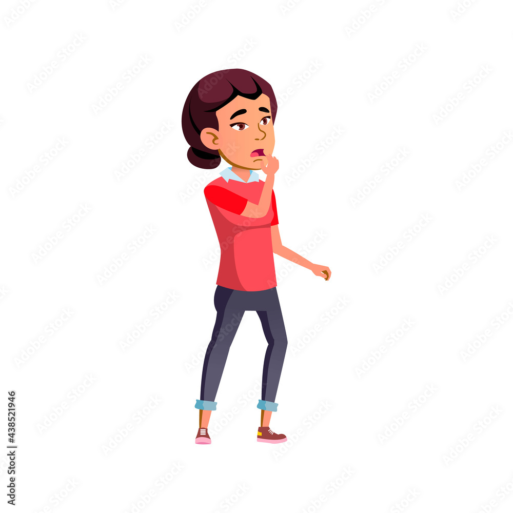 astonished girl saw magic cartoon vector. astonished girl saw magic character. isolated flat cartoon illustration astonished girl saw magic cartoon vector. astonished girl saw magic character. isolated flat cartoon illustration