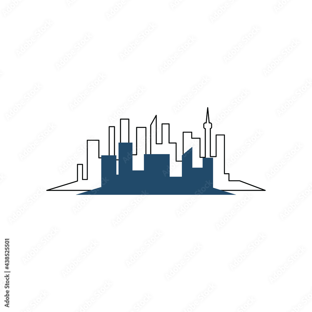 Illustration Vector graphic of real estate building design
