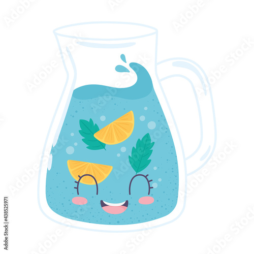 pitcher water refreshment