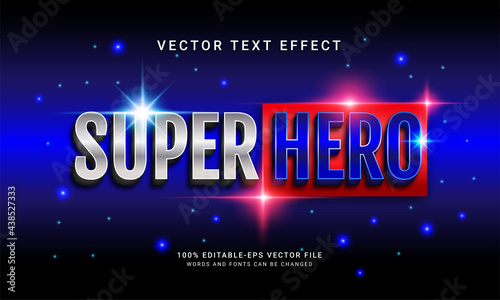 SUper hero editable text effect