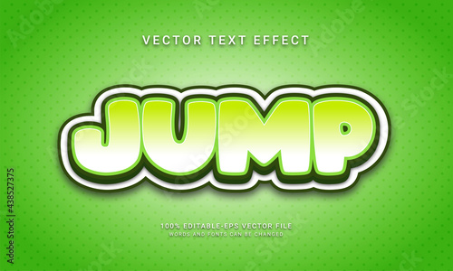 Jump cartoon text style effect