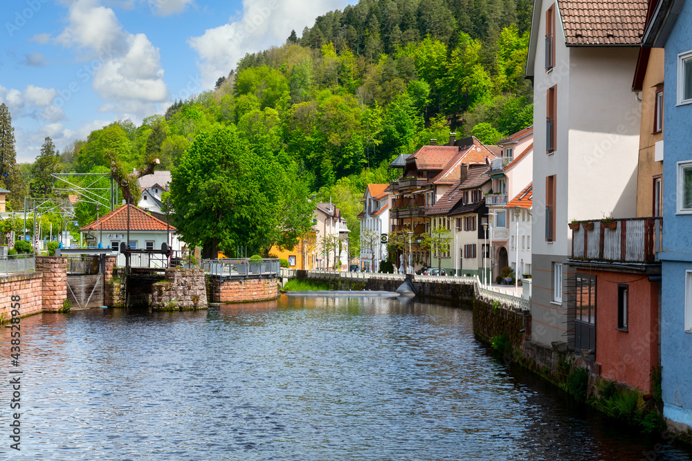 City centre of Bad Wildbad in the Black Forest, Germany