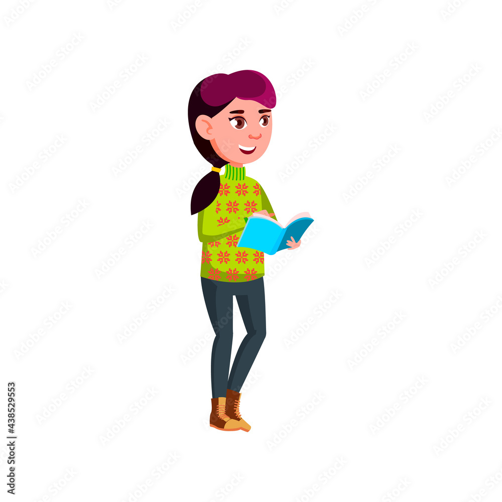 smiling girl pupil sketching in notebook cartoon vector. smiling girl pupil sketching in notebook character. isolated flat cartoon illustration smiling girl pupil sketching in notebook cartoon vector. smiling girl pupil sketching in notebook character. isolated flat cartoon illustration