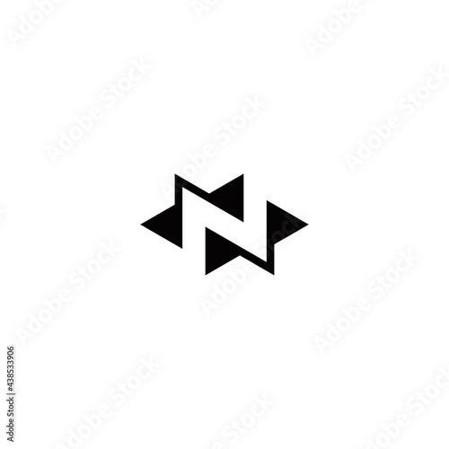 n initial logo design vector template © Witari
