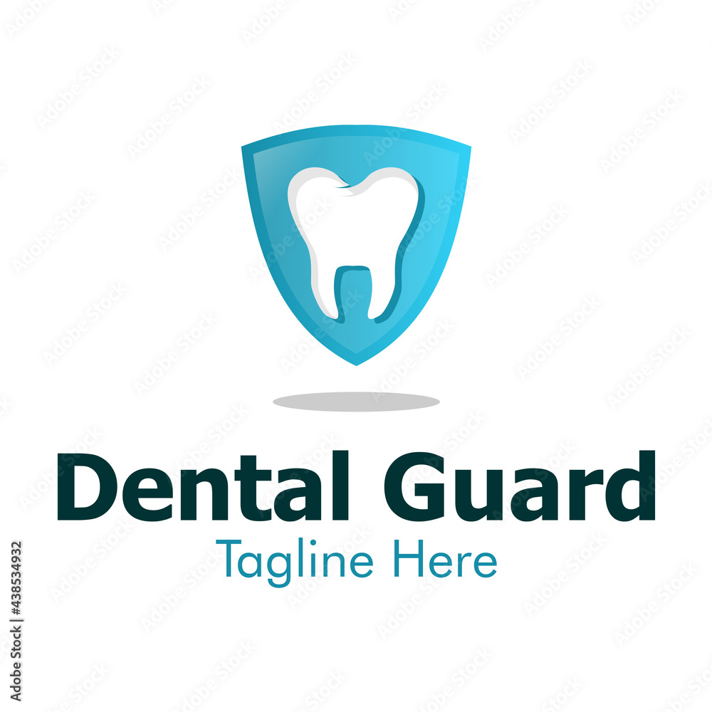 Illustration Vector Graphic of Dental Guard Logo. Perfect to use for Technology Company Illustration Vector Graphic of Dental Guard Logo. Perfect to use for Technology Company
