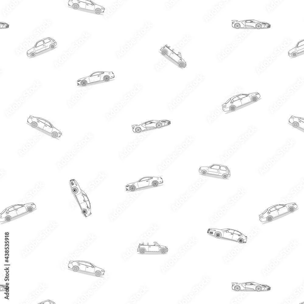 Fototapeta premium Mini Car Pattern