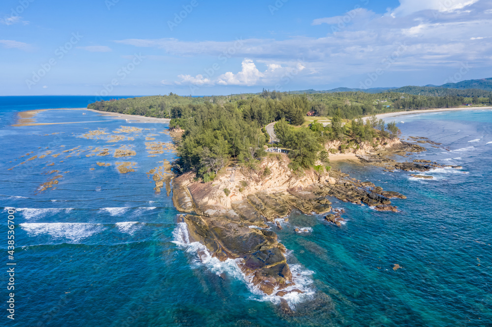 Aerial view at Tips of Borneo, Kudat Sabah East, Malaysia