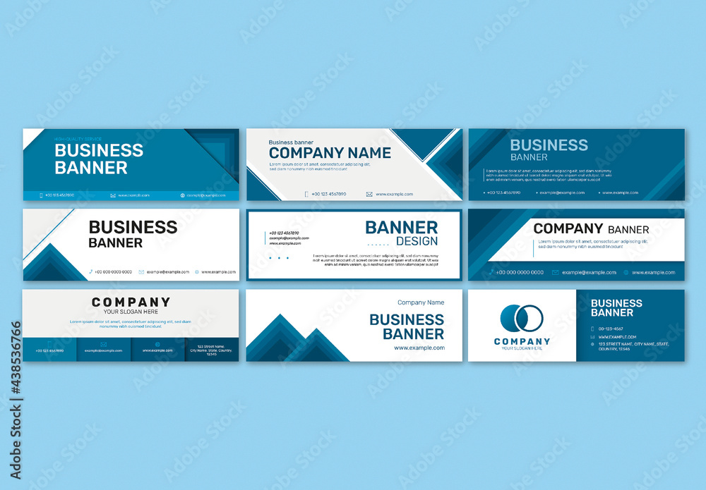 Company Email Header Template Stock Template Adobe Stock