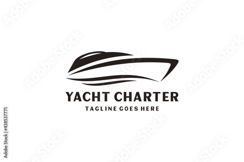 Yacht / Cruise Logo design inspiration with minimalist art style.