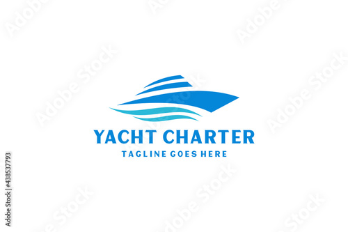 Yacht / Cruise Logo design inspiration with minimalist art style.