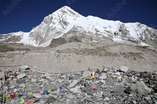 View of the old Everest Base Camp, Nepal
