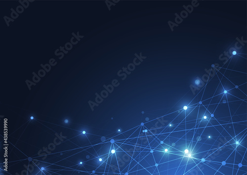 Internet connection, abstract sense of science and technology graphic design.