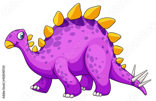 A stegosaurus dinosaur cartoon character