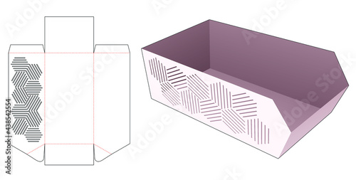 packaging box die cut template