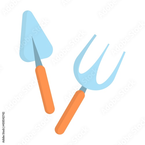 Vector illustration of gardening tools