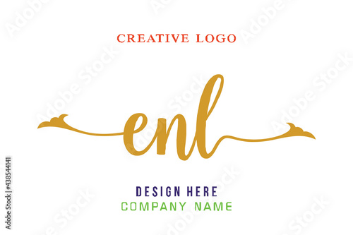ENL lettering logo is simple, easy to understand and authoritative
