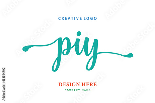 PIY lettering logo is simple, easy to understand and authoritative