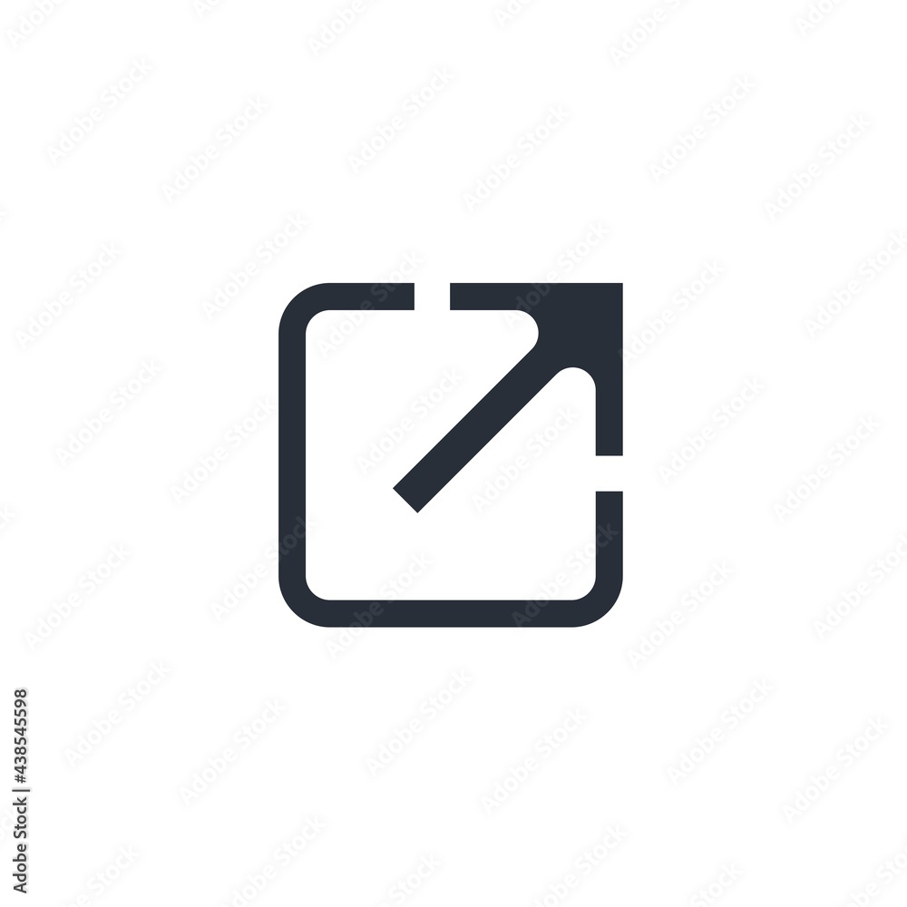 Open in new window icon isolated on white background. Open another transition button sign page. Open in new window icon isolated on white background. Open another transition button sign page.