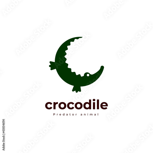 crocodile reptile logo