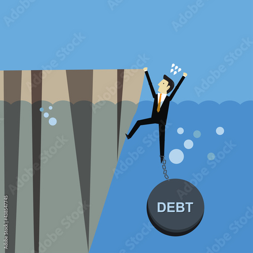 Debt is a drag on the decline