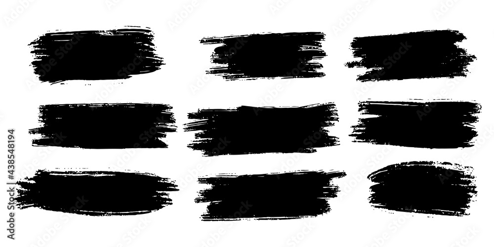 Collection of vector brush hand drawn graphic element. Set of vector brush strokes isolated on white background. vector illustration. Collection of vector brush hand drawn graphic element. Set of vector brush strokes isolated on white background. vector illustration.