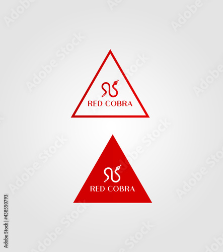 Red Cobra creative modern vector logo template