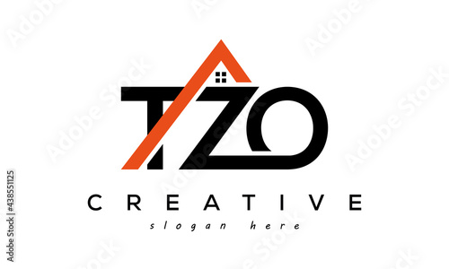 TZO letters real estate construction logo vector photo