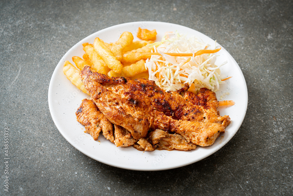 grilled spicy barbecue chicken steak grilled spicy barbecue chicken steak