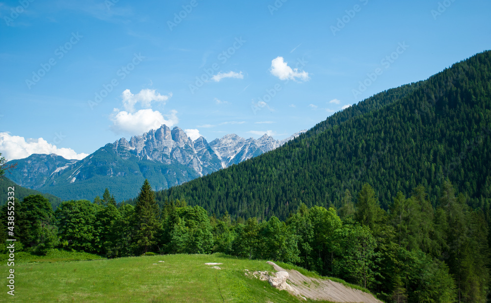 the beautiful Dolomites in the summer months