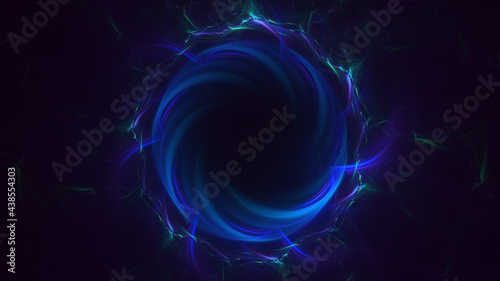 3D rendering abstract round light background