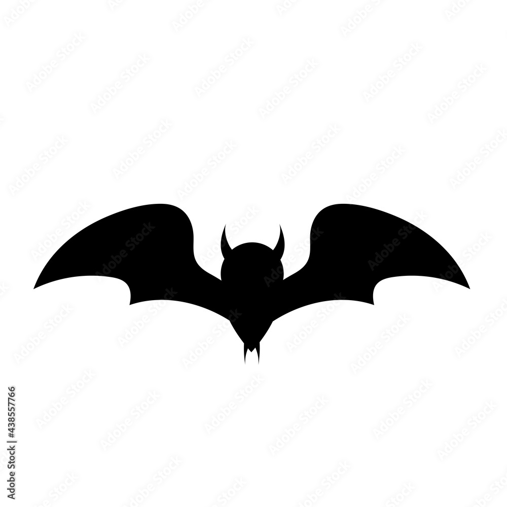 Fototapeta premium cartoon bat scary vector illustration halloween.