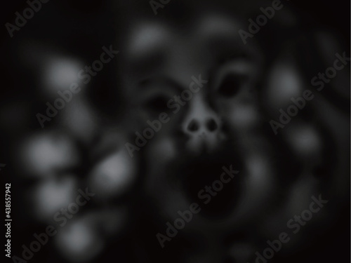 恐怖　抽象的　イラスト