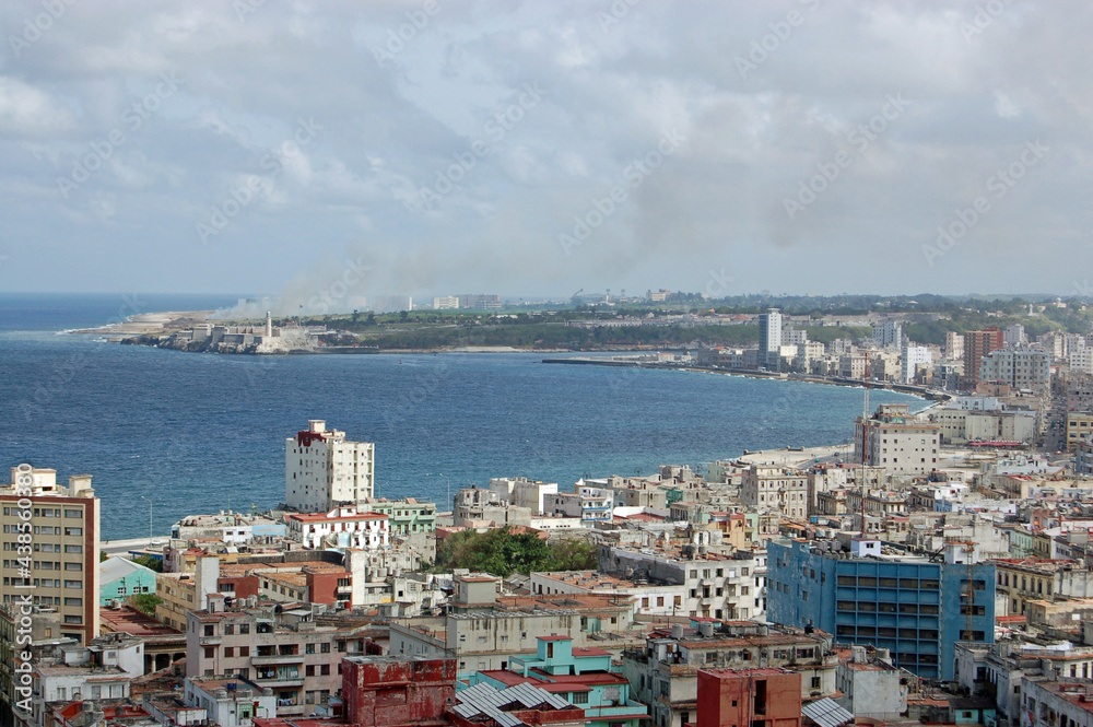 Havana Bay, Cuba - elevated view