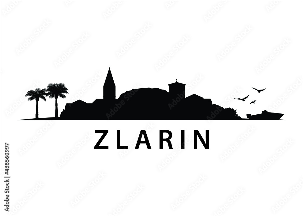 Zlarin, Croatian Island Skyline Landscape