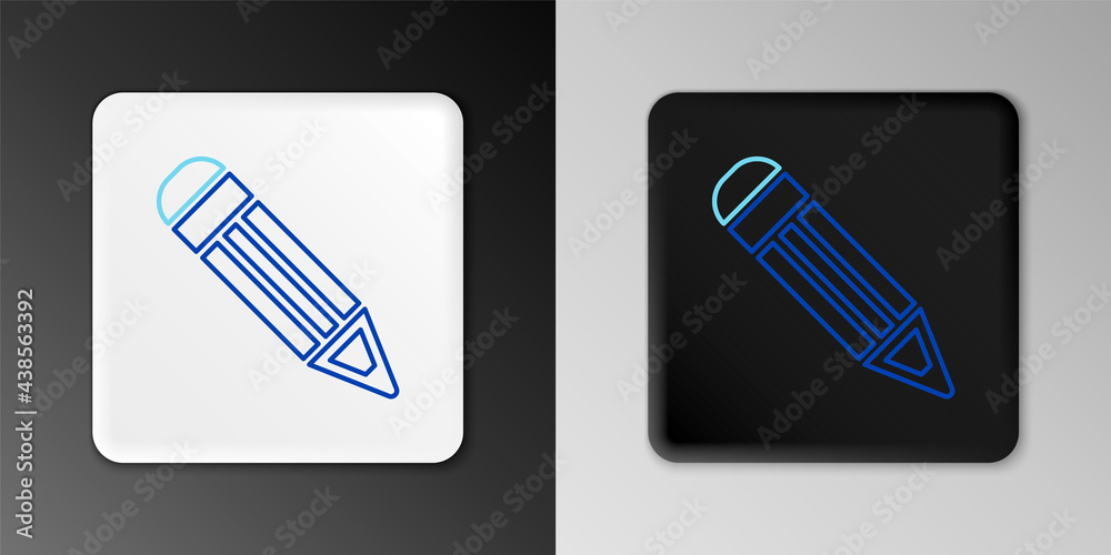 Line Pencil icon isolated on grey background. Education sign. Drawing and educational tools. School office symbol. Colorful outline concept. Vector