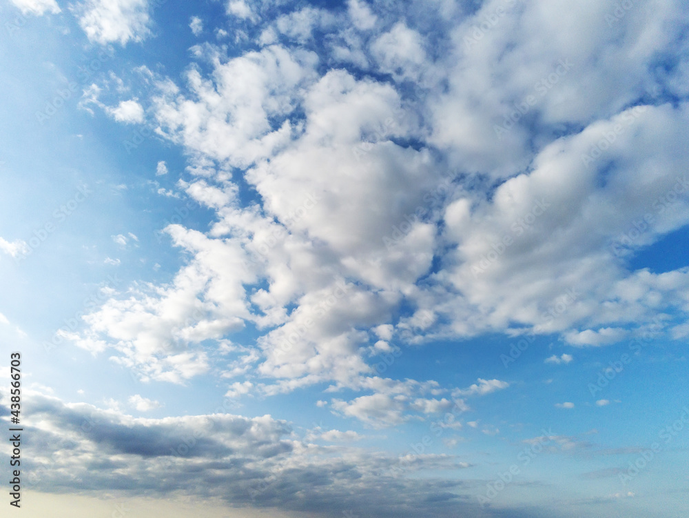 Blue cloudy sky background. Nature wallpaper Blue cloudy sky background. Nature wallpaper