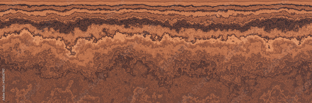 Abstract brown wall background. Weathered soil.