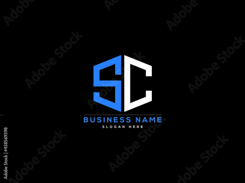 Letter SC Logo, creative sc logo icon vector for business