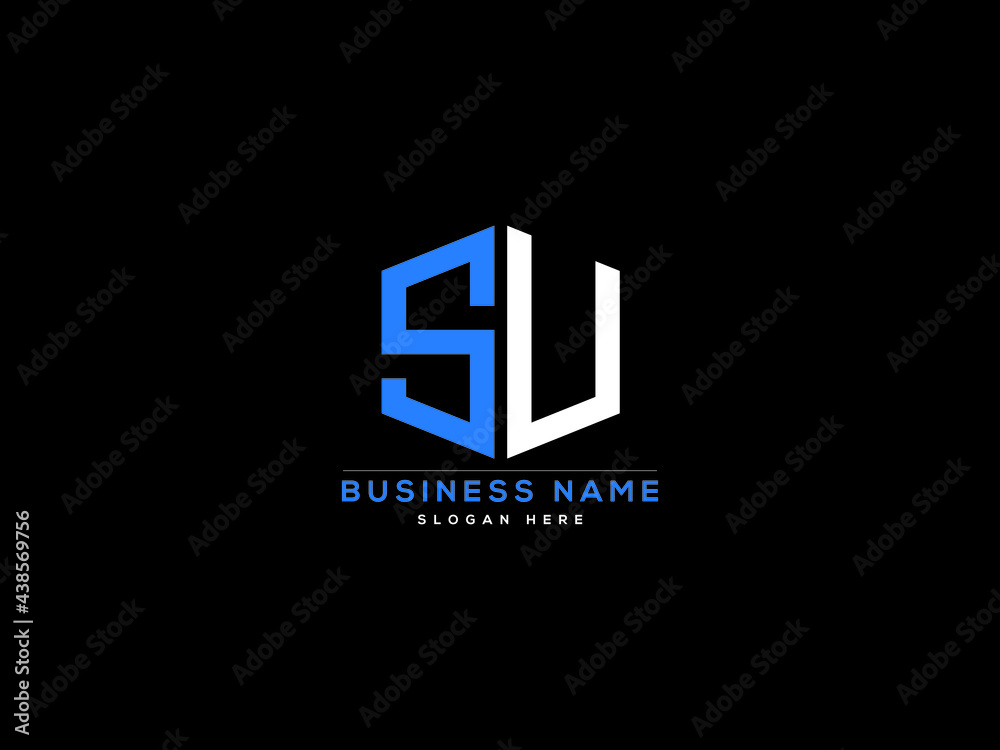 Letter SU Logo, creative su logo icon vector for business