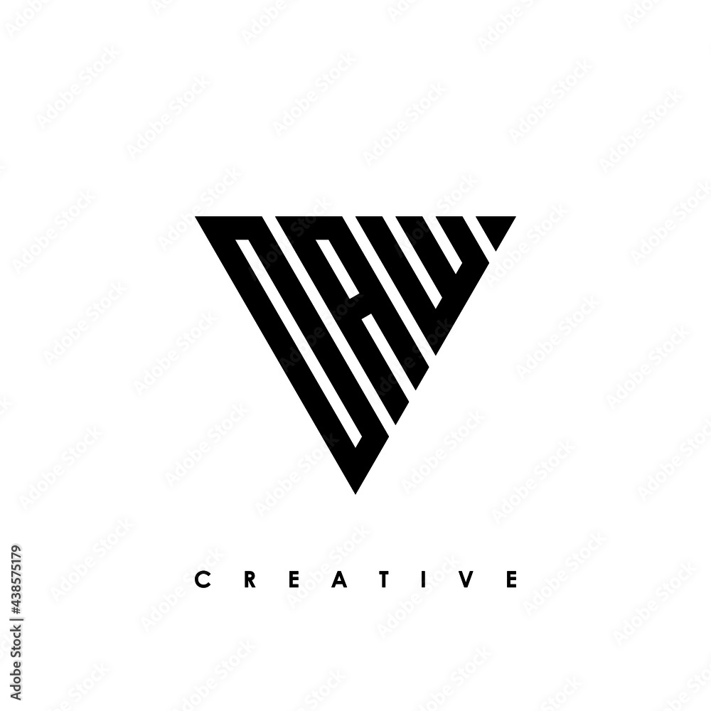 OAW Letter Initial Logo Design Template Vector Illustration OAW Letter Initial Logo Design Template Vector Illustration